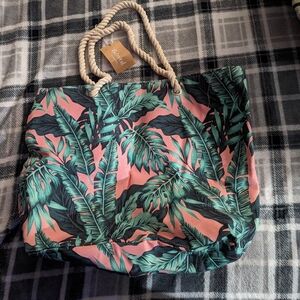 Pink and green Tote Bag